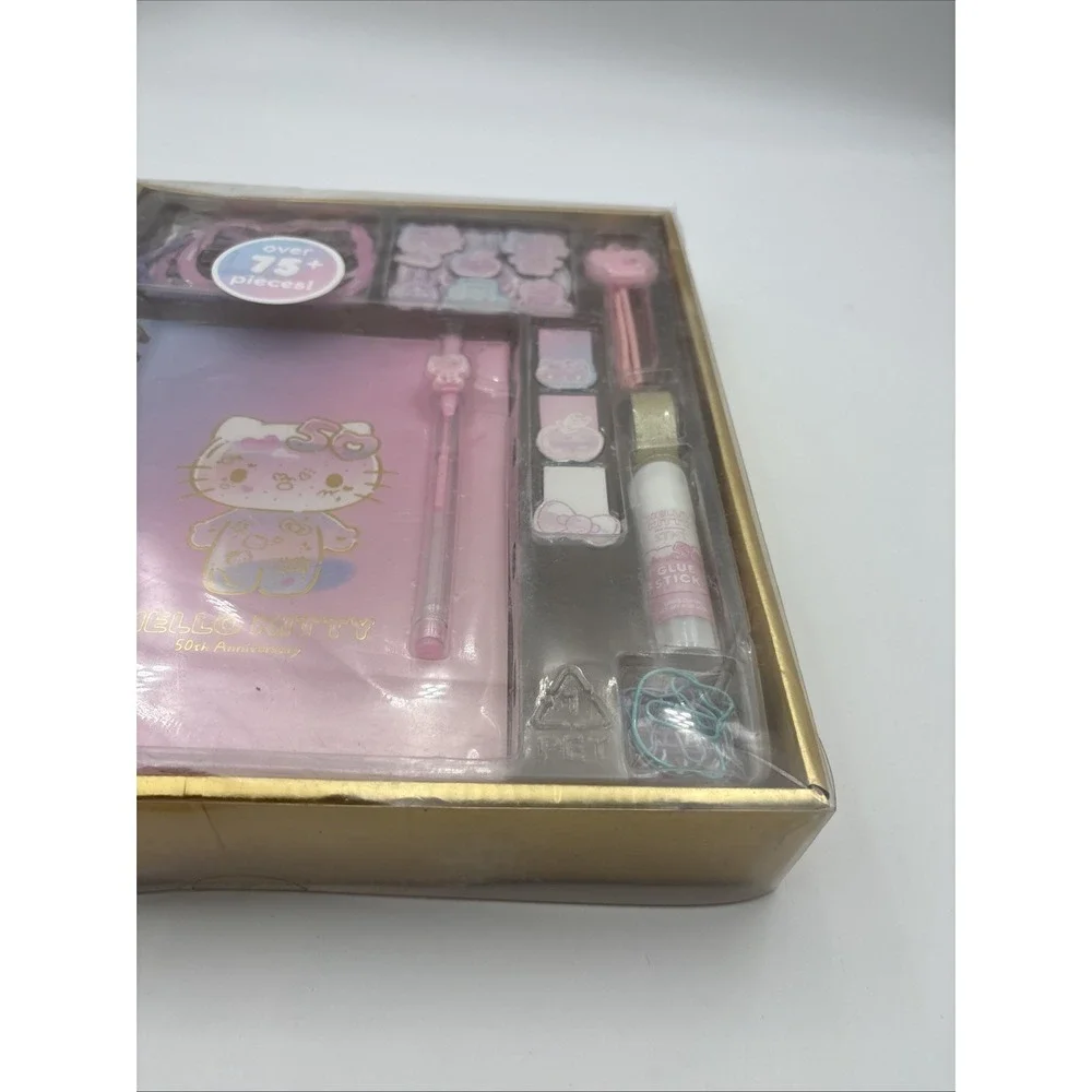New Hello Kitty 50th Anniversary DIY Journal Set 75+ Pieces (GA) Never Used